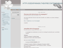 Tablet Screenshot of cieekphrasis.theatre-contemporain.net
